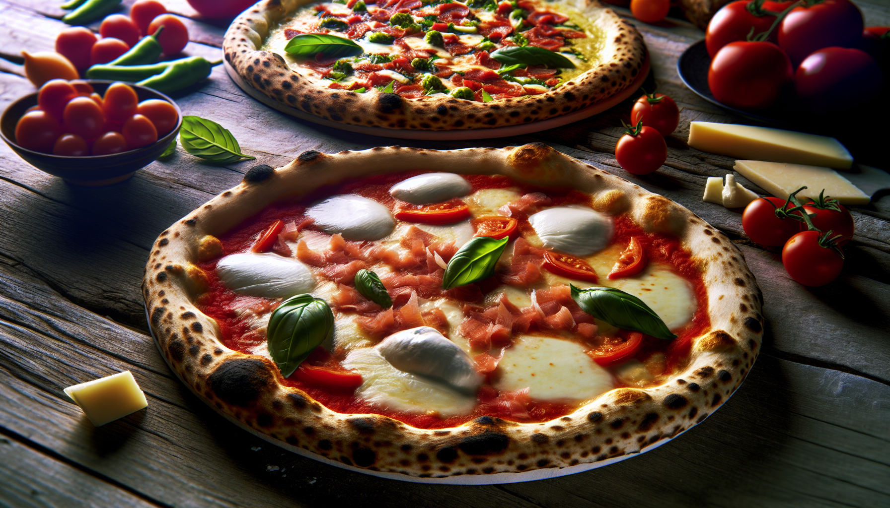 A selection of award-winning Italian pizzas