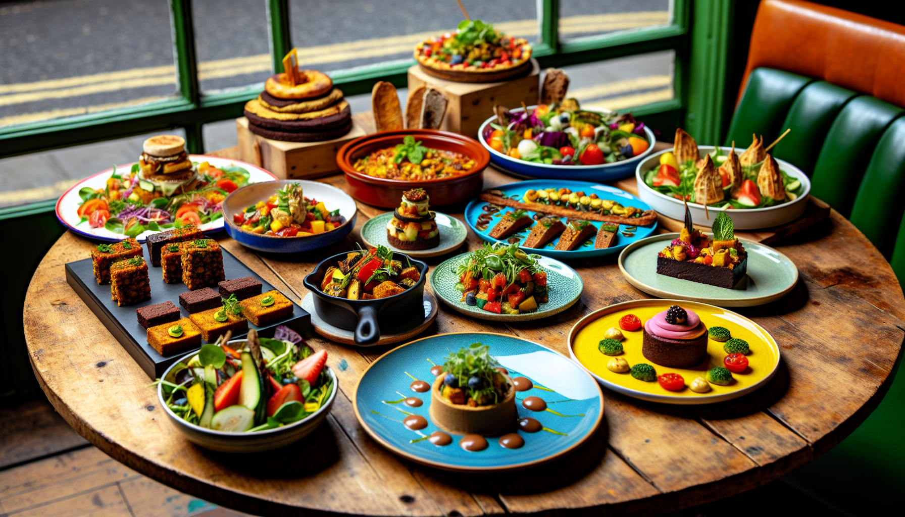 Variety of vegan and vegetarian dishes in Dublin