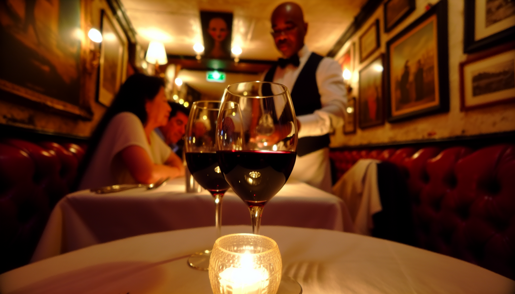 Romantic candlelit atmosphere at Antica Venezia in Ranelagh