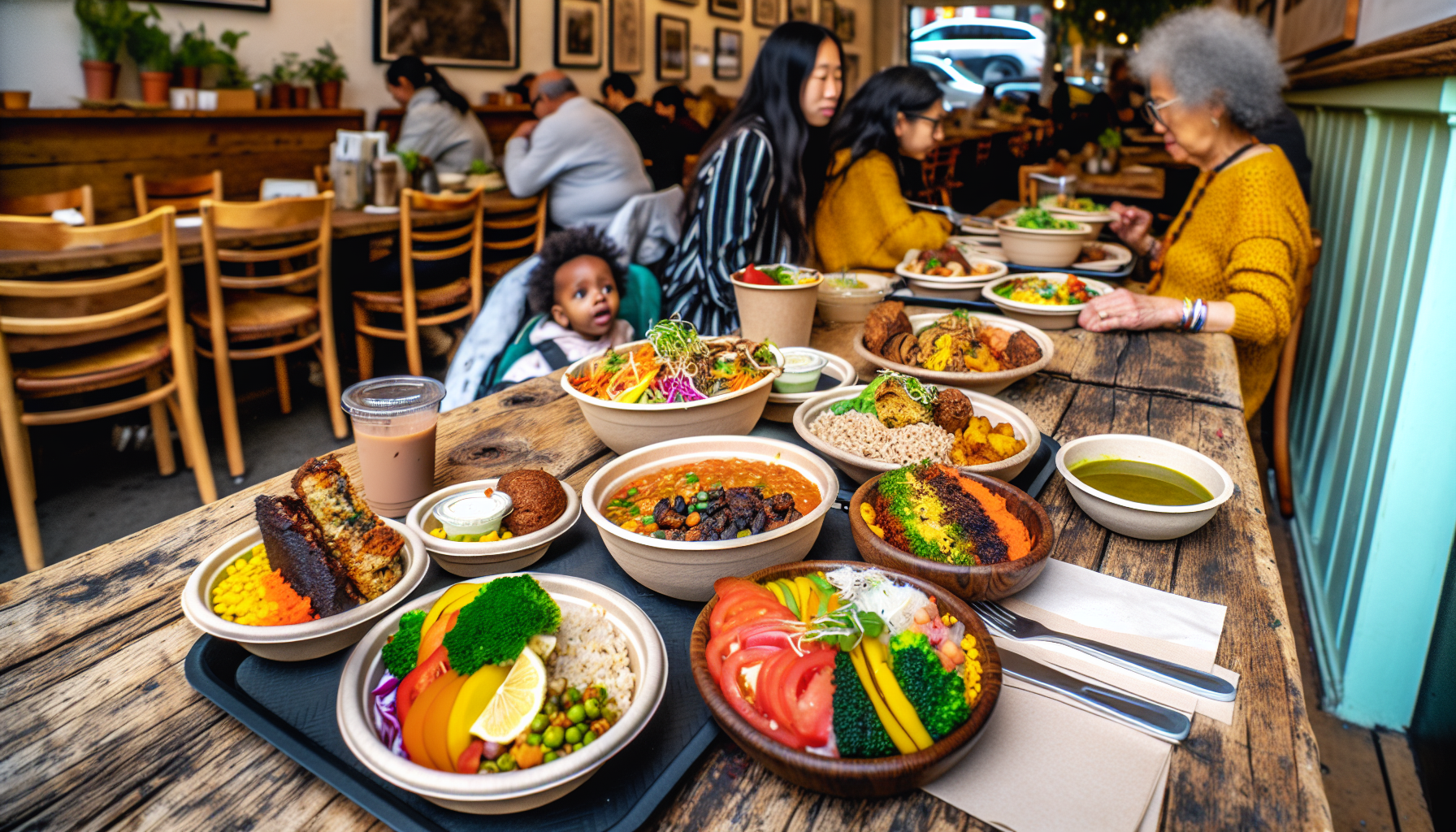 Budget-friendly vegetarian meals at Blazing Salads and Take A Veg